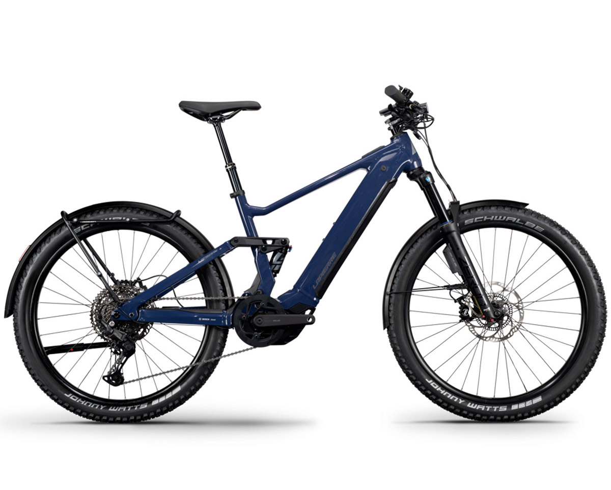 VTT électrique tout suspendu Unisexe E-EXPLORER FS 10.8 HIGH Bleu Nuit